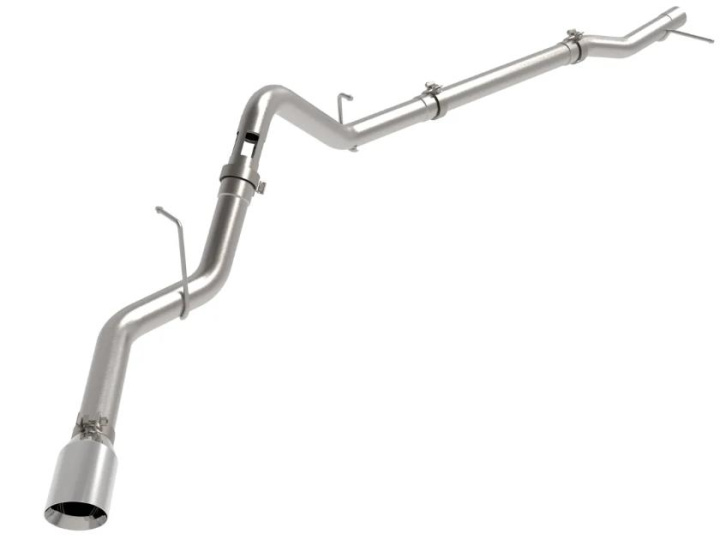 aFe 23-24 GM Trucks L6 Large Bore-HD 3 IN 409 Stainless Steel DPF-Back Exhaust System w/Polished Tip in the group Select car model / Chevrolet / Silverado 2019+ at DDESIGN Scandinavia AB (afe49-44144-P)