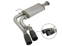 Toyota Tacoma 2016-2023 V6-3.5L Rebel Exhausts Cat-Back SS w/ Black Tips aFe Power