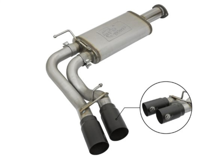 Toyota Tacoma 2016-2023 V6-3.5L Rebel Exhausts Cat-Back SS w/ Black Tips aFe Power in the group Select car model / Toyota / Tacoma / Tuning at DDESIGN Scandinavia AB (afe49-46032-B)