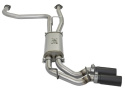 Nissan Titan 2017-2024 V8-5.6L Rebel Series 2-1/2in 409 SS Cat Back Exhaust w/ Black Tips aFe Power