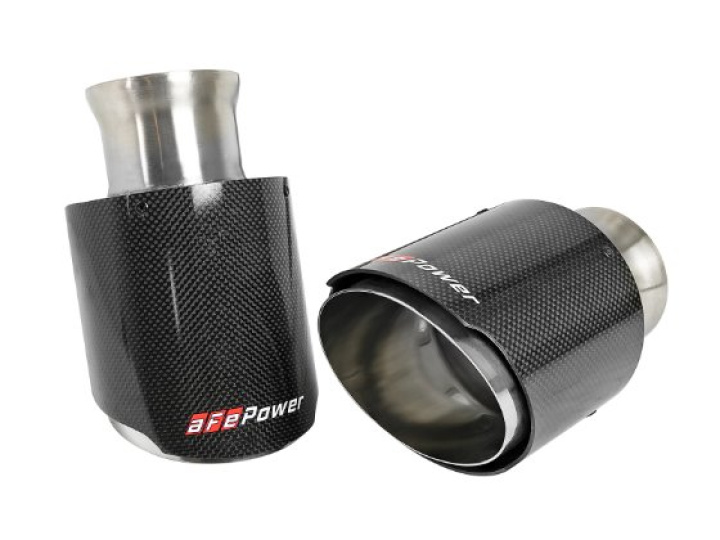 aFe MACH Force-XP 4-1/2in Carbon Fiber OE Replacement Exhaust Tips - 15-19 Dodge Charger/Hellcat in the group Select car model / Dodge / Charger 06+ / Tuning / Exhaust at DDESIGN Scandinavia AB (afe49C32068-C)
