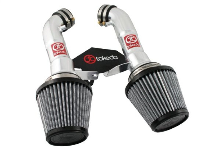 Infiniti G37 2008-2013/Q60 2014-2015 V6-3.7L (VQ37VHR) Takeda Intakes Stage-2 Air Intake System Pro Dry S - Polished aFe Power in the group Select car model / Infiniti / G37 / Tuning at DDESIGN Scandinavia AB (afeTR-3008P)