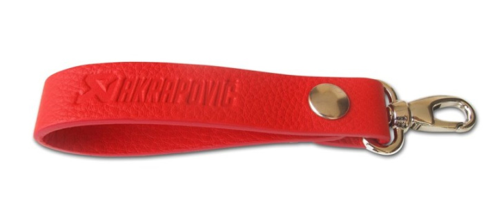 Akrapovic Leather Loop Keychain - red in the group Select car model at DDESIGN Scandinavia AB (akr800953)