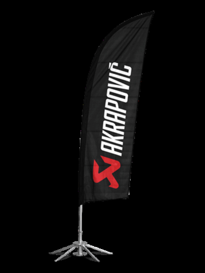 Akrapovic Self-standing flag set in the group Select car model at DDESIGN Scandinavia AB (akr801440)