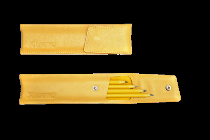 Akrapovic Leather Pencil Case - Yellow in the group Select car model at DDESIGN Scandinavia AB (akr801724)