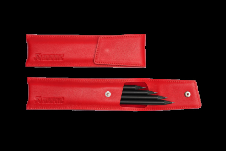 Akrapovic Leather Pencil Case - Red in the group Select car model at DDESIGN Scandinavia AB (akr801725)
