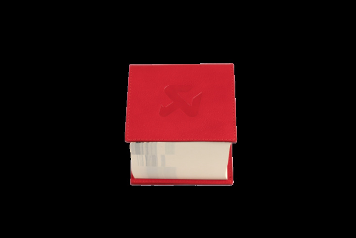 Akrapovic Leather Memo Notepad - Red in the group Select car model at DDESIGN Scandinavia AB (akr801731)