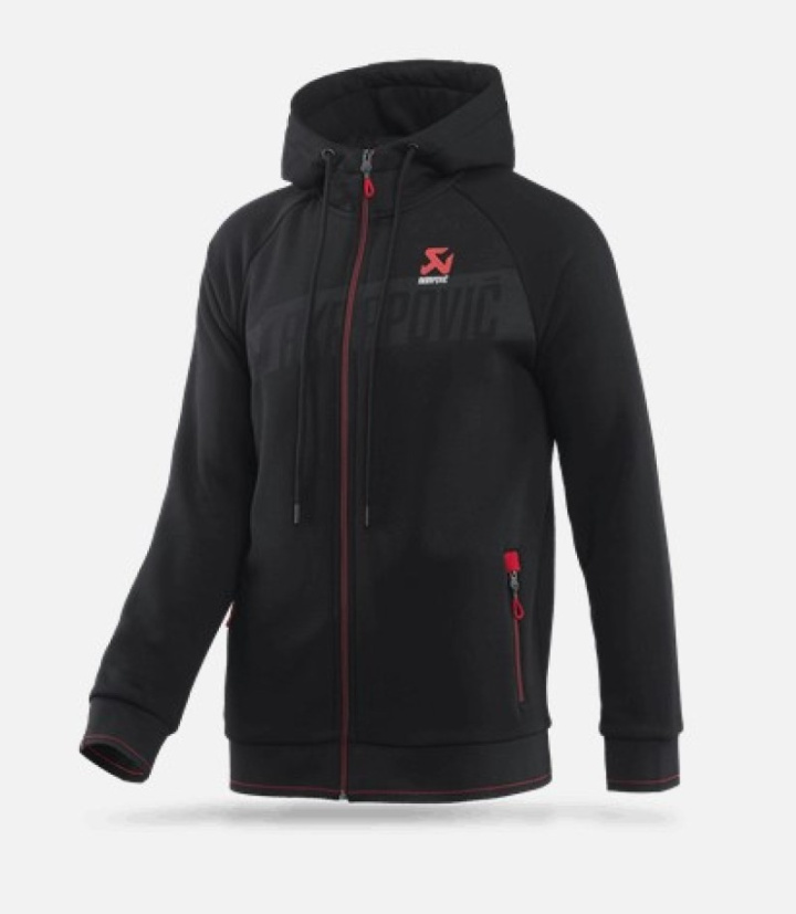 Akrapovic Mens Corpo Zip Hoodie Black - M in the group Select car model at DDESIGN Scandinavia AB (akr802056)