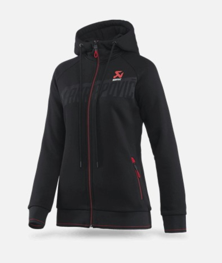 Akrapovic Womens Corpo Zip Hoodie Black - XS in the group Select car model at DDESIGN Scandinavia AB (akr802061)