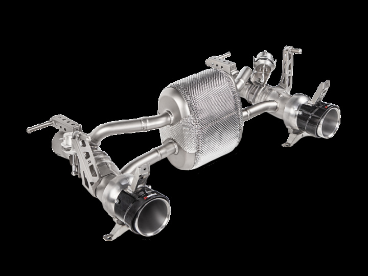 Akrapovic 16-17 Ferrari 488 GTB/488 Spyder Slip-On Line (Titanium) w/ Carbon Tips in the group Select car model at DDESIGN Scandinavia AB (akrMTP-FE488H)
