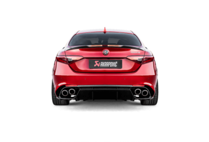 Akrapovic 17-19 Alfa Romeo Giulia Quadrifoglio Evolution Line Cat Back (Titanium) in the group Select car model at DDESIGN Scandinavia AB (akrS-AR-TI-1H)
