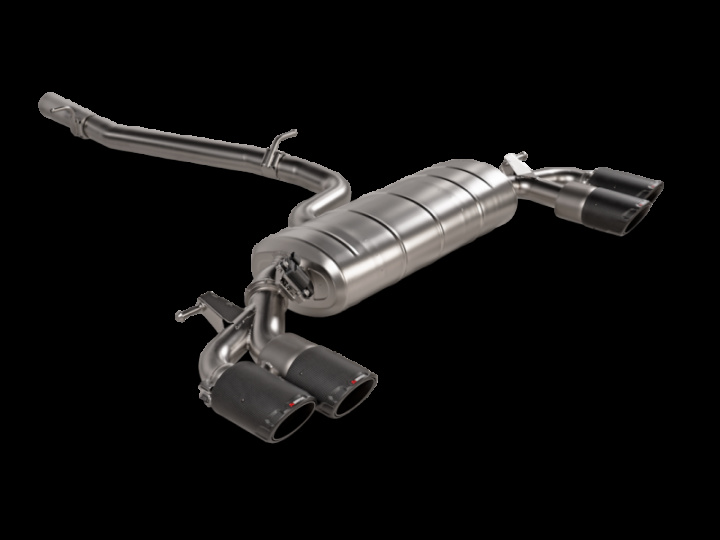Akrapovic 2021+ Audi S3 Sportback (8Y) Evolution Line Cat Back (Titanium) w/Carbon Tips in the group Select car model at DDESIGN Scandinavia AB (akrS-AU-TI-17H)