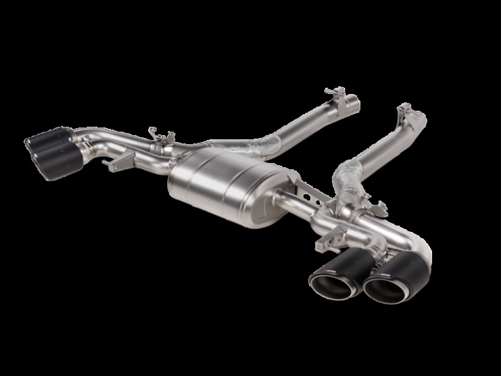 Akrapovic 2024+ BMW X5M / X6M (Face Lift) Slip-On Line (Titanium) w/Carbon Fiber Tips in the group Select car model at DDESIGN Scandinavia AB (akrS-BM-T-35H)