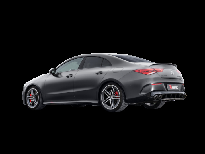 Akrapovic 2024+ Mercedes-AMG CLA 45 / CLA 45 S (C118/x118) Evo Line Cat Back (Titanium) w/ CF Tips in the group Select car model at DDESIGN Scandinavia AB (akrS-ME-T-6H)