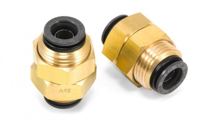 Bulkhead Union - 1/2\'\' PTC x 1/2\'\' PTC - DOT - SMC # KV2E13-00 Air Lift Performance in the group Universal products / Chassis / Air Suspension / Parts for air suspension / Adapters & Couplings for air suspension at DDESIGN Scandinavia AB (alf21027)