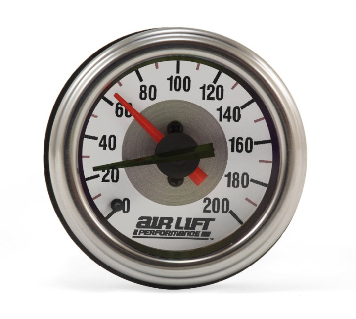 Dual Needle Gauge 200 PSI Air Lift Performance in the group Universal products / Chassis / Air Suspension / Parts for air suspension / Air pressure gauge for air suspension at DDESIGN Scandinavia AB (alf26228)