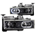 GM C/K 1500–3500, Suburban, Tahoe, Yukon 1988–2000 Crystal Headlights ANZO