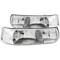 Chevrolet Silverado 1500 1999-2002 (EJ GMC / NOT GMC) Crystal Headlights Chrome ANZO