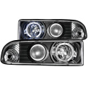 Chevrolet S-10 1998-2005 Projector Headlights w/ Halo Black ANZO