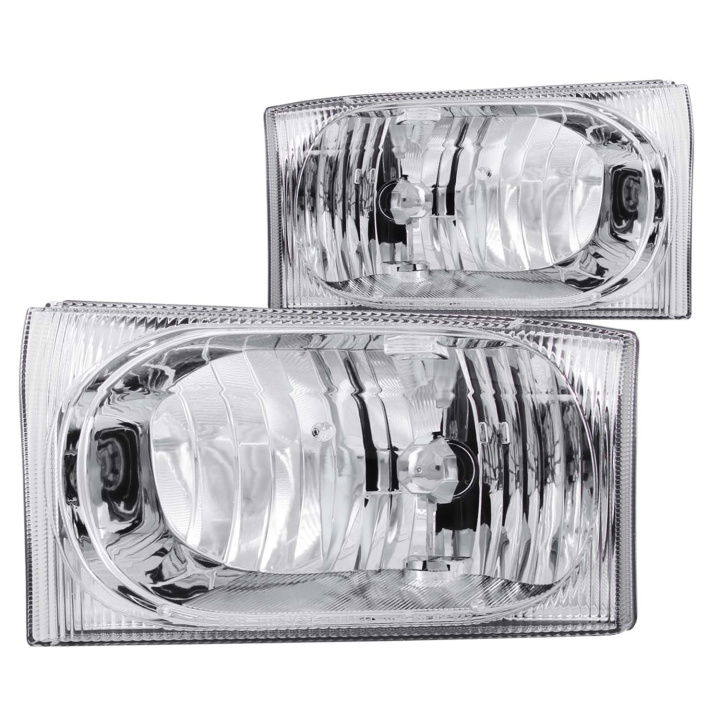 Ford Excursion / F 250 / 350 / 450 1999-2004 Crystal Headlights ANZO in the group Select car model / Ford / F-250 - F-350 00-07 / Styling at DDESIGN Scandinavia AB (anz111023)