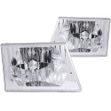 FORD ECONOLINE 1992-2006 E-350 Crystal Headlights Chrome ANZO