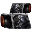 FORD Explorer 2001-2005 SPORT TRAC Crystal Headlights Black ANZO