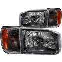 Nissan PATHFINDER 1999-2004 Crystal Headlights Black ANZO