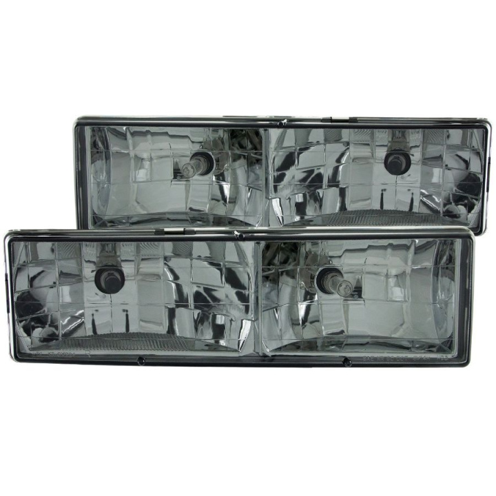 Chevrolet C2500 1988-1998 Crystal Headlights w/ Smoke Lens ANZO in the group Select car model / Chevrolet / Other models & Engines at DDESIGN Scandinavia AB (anz111061-1425)
