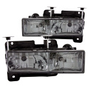 GM C/K 1500–3500, Suburban, Tahoe, Yukon 1988–2000 Crystal Headlights ANZO