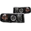 Dodge RAM 1994-2001 W/O SPORT PACKAGE Projector Headlights w/ Halo Black ANZO