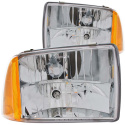 Chevrolet Blazer 1995-1997 S-10 Crystal Headlights Chrome 1pc ANZO