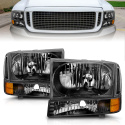 Ford Excursion / F 250 / 350 / 450 1999-2004 Crystal Headlights ANZO