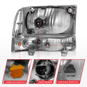 Ford Excursion / F 250 / 350 / 450 1999-2004 Crystal Headlights ANZO