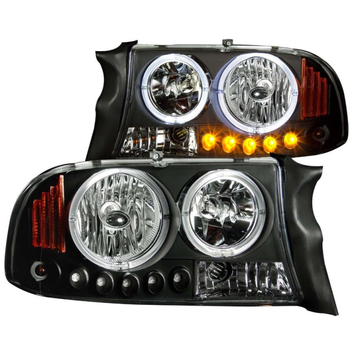 Dodge Dakota 1997-2004 Crystal Headlights Black 1pc ANZO in the group Select car model / Dodge / Other Models at DDESIGN Scandinavia AB (anz111085-1167)