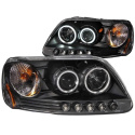 FORD Expedition 1997-2002 Projector Headlights w/ Halo Black (SMD LED) ANZO