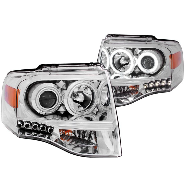 FORD Expedition 2007-2014 Projector Headlights Chrome ANZO in the group Select car model / Ford / Other models & Engines at DDESIGN Scandinavia AB (anz111114-2760)
