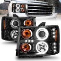GMC Sierra 1500 / 2500HD / 3500HD 2007-2014 Projector Headlights  ANZO