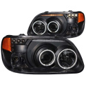 FORD Explorer 1995-2001 Projector Headlights w/ Halo Black 1 pc ANZO