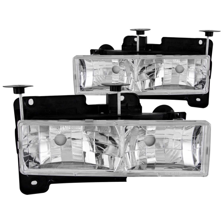 GM C/K 1500–3500, Suburban, Tahoe, Yukon 1988–2000 Crystal Headlights ANZO in the group Select car model / Chevrolet / Suburban 1500 / Styling at DDESIGN Scandinavia AB (anz111136)