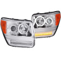 Dodge Nitro 2007-2012 Projector Headlights w/ Halo Chrome (SMD LED) G2 ANZO