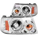 FORD Ranger 2001-2011 Crystal Headlights w/ Halo Chrome (SMD LED) 1 pc ANZO