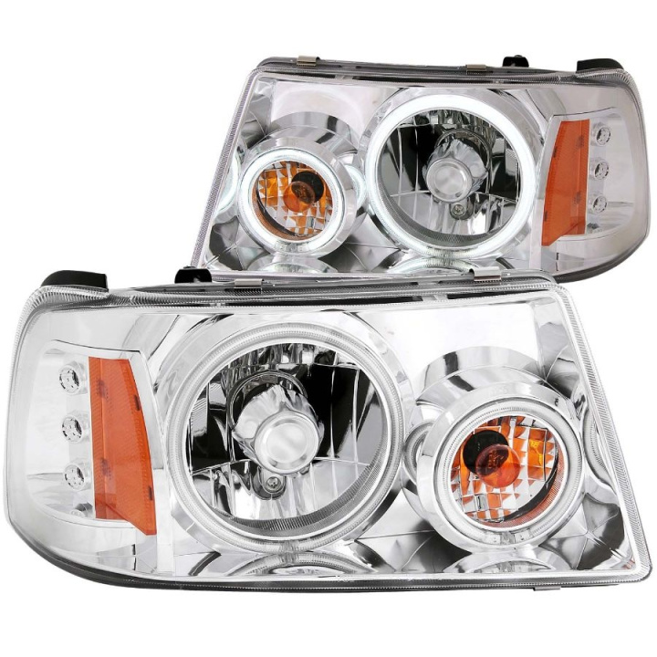 FORD Ranger 2001-2011 Crystal Headlights w/ Halo Chrome (SMD LED) 1 pc ANZO in the group Select car model / Ford / Ranger at DDESIGN Scandinavia AB (anz111151-1000)