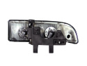 Chevrolet Blazer 1998-2005 S-10 Crystal Headlights Black ANZO