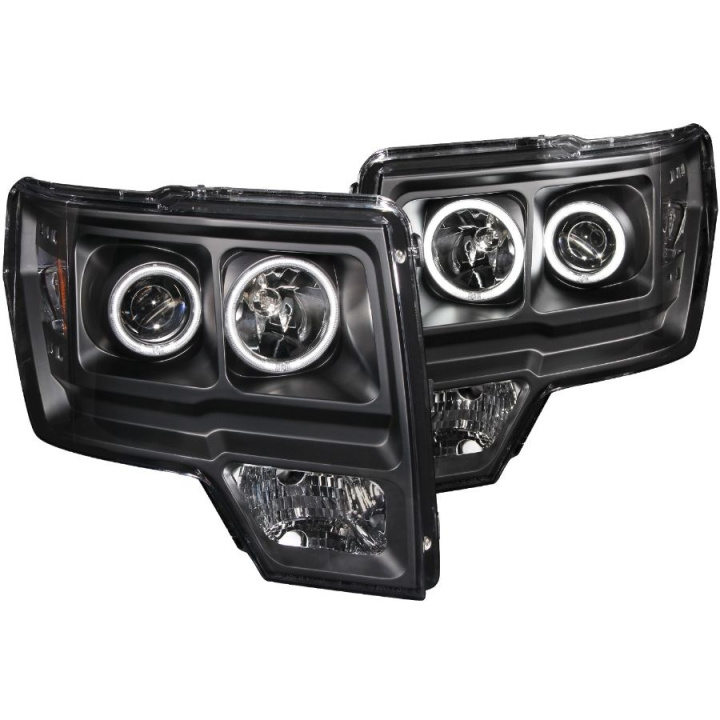 FORD F-150 2009-2014 FITS Raptor Projector Headlights w/ Halo Black (SMD LED) ANZO in the group Select car model at DDESIGN Scandinavia AB (anz111161-2897)