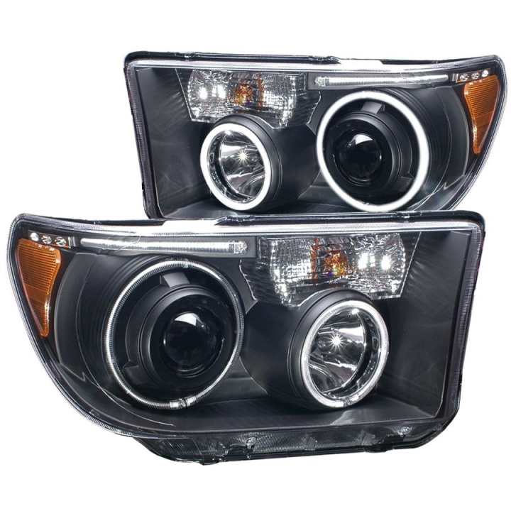 Toyota Tundra 2007-2013 Projector Headlights w/ Halo Black (SMD LED) ANZO in the group Select car model / Toyota / Tundra 07-13 / Styling at DDESIGN Scandinavia AB (anz111174-2904)