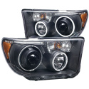 Toyota SEQUOIA 2008-2015 Projector Headlights w/ Halo Black (SMD LED) ANZO