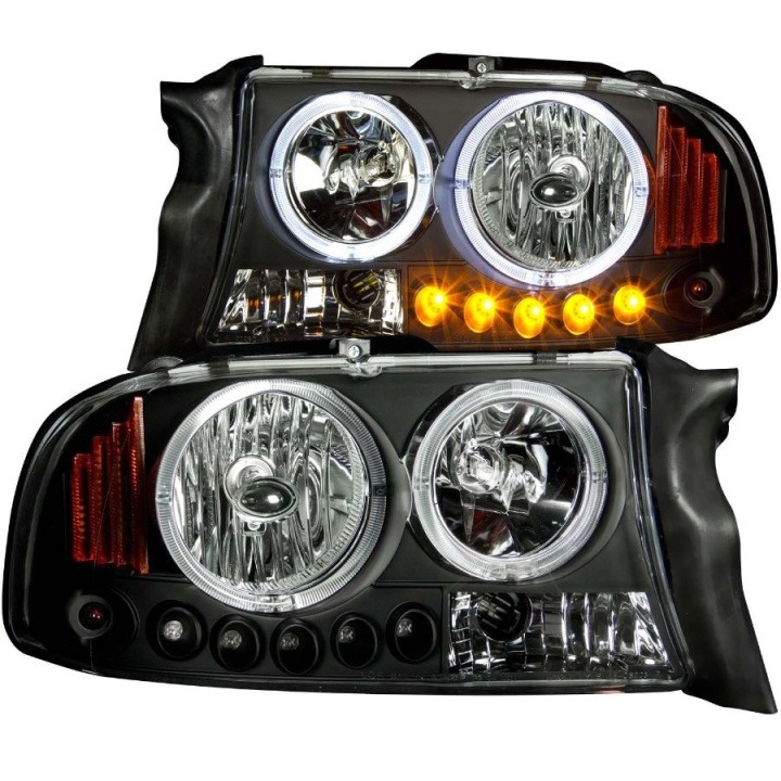 Dodge Dakota 1997-2004 Projector Headlights w/ Halo Black 1 pc ANZO in the group Select car model / Dodge / Other Models at DDESIGN Scandinavia AB (anz111194-2955)