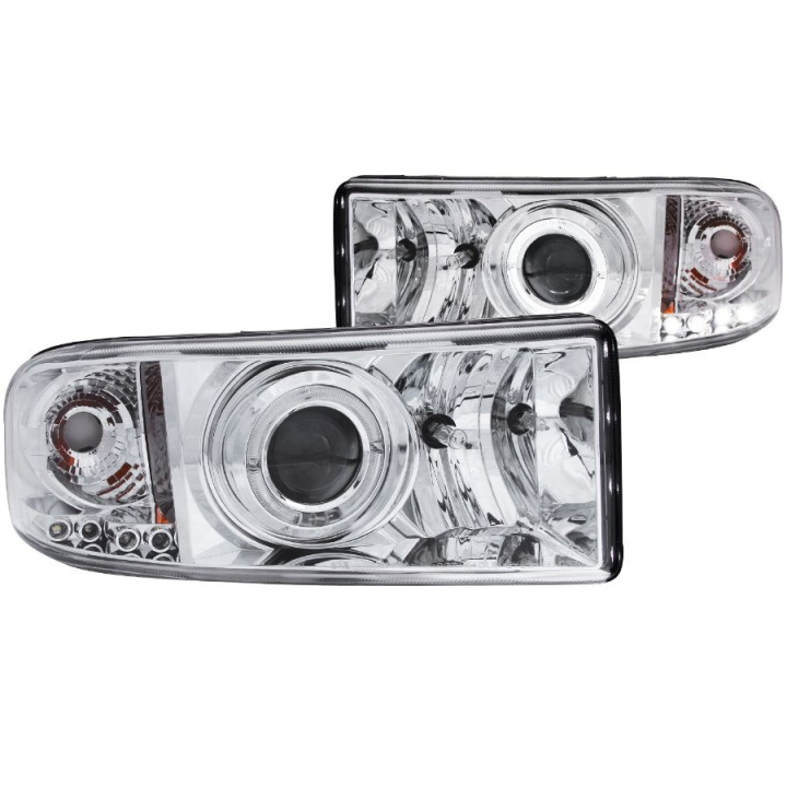 Dodge RAM 1994-2001 Projector Headlights w/ Halo Chrome ANZO in the group Select car model / Dodge / Ram 93-01 / Styling at DDESIGN Scandinavia AB (anz111195-3009)
