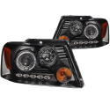 FORD F-150 2004-2008 Projector Headlights w/ Halo & LED Black G2 ANZO