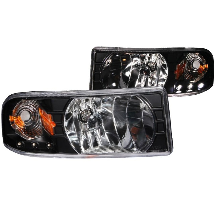 Dodge RAM 1994-2001 Crystal Headlights Black w/ LED ANZO in the group Select car model / Dodge / Ram 93-01 / Styling at DDESIGN Scandinavia AB (anz111205-1191)